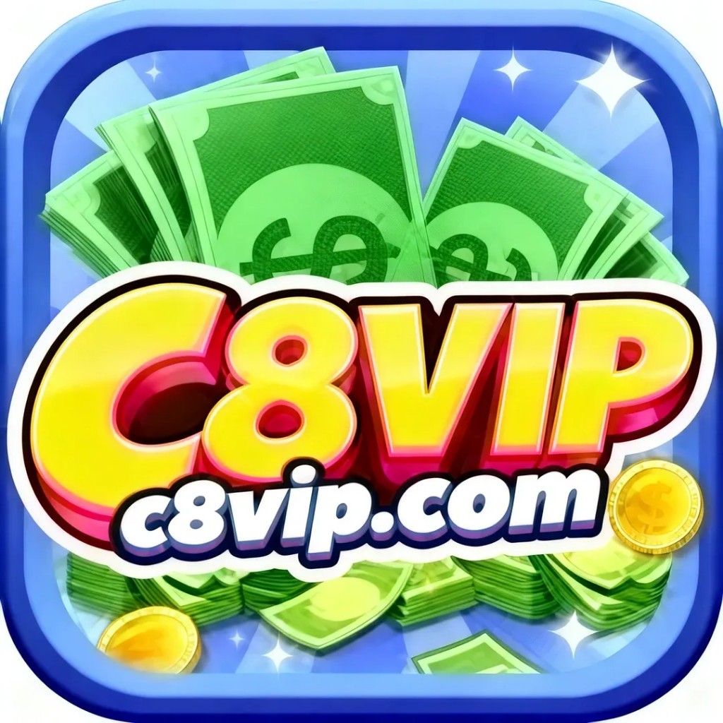C8VIP - Kipas Dolar Hijau, Logo C8VIP, Domain c8vip.com
