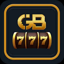 GB777 - Inisial GB Emas di Atas Reel Cokelat 777