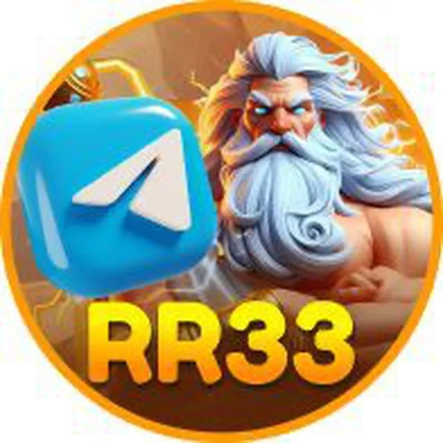 RR33 - Ikon Pesawat Kertas Biru, Zeus, Teks RR33