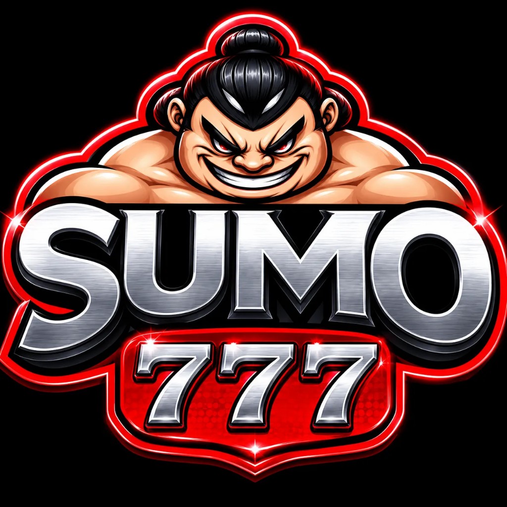 SUMO777 - Pesumo, Huruf SUMO Perak, Perisai 777 Merah